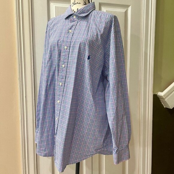 POLO RALPH LAUREN BUTTON DOWN LONG SLEEVE SHIRT XXL 100%COTTON - Picture 8 of 14